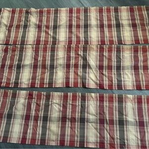 Plaid Home Bedding Set - Red and Cream